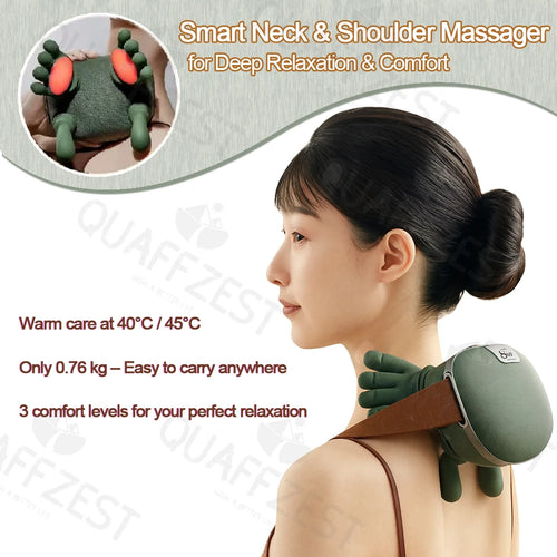 Bionic Finger Pressure Neck Massager Back and Shoulder Massager Electric Kneading Neck Deep Massage Muscle Relax